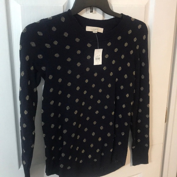 LOFT Navy Blue Sweater Brand New With Tags - Picture 2 of 2